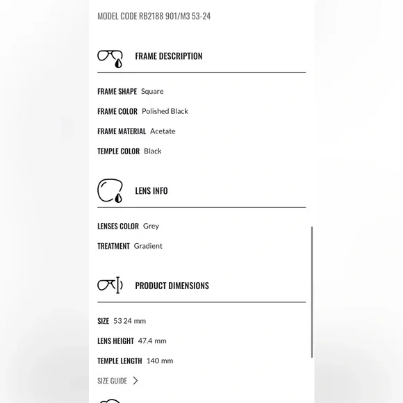 RB 2188 Ray-Ban Polarized Sunglasses - Picture 7 of 8